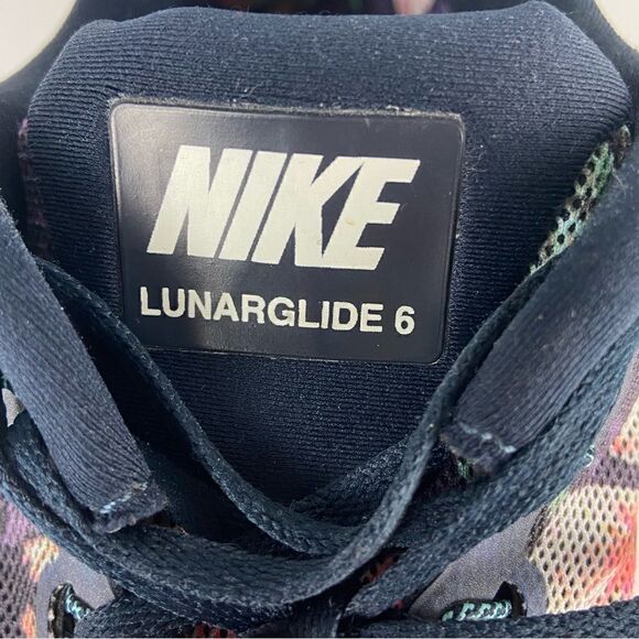 Nike‎ Sneakers Lunarglide 6 Photosynthesis Floral/Navy Men’s Size 15 Tropical - Picture 5 of 12